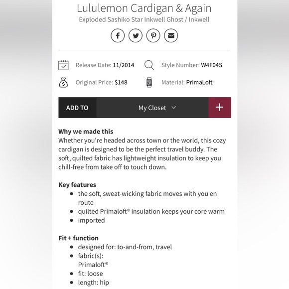 Lululemon Jacket - Picture 7 of 16